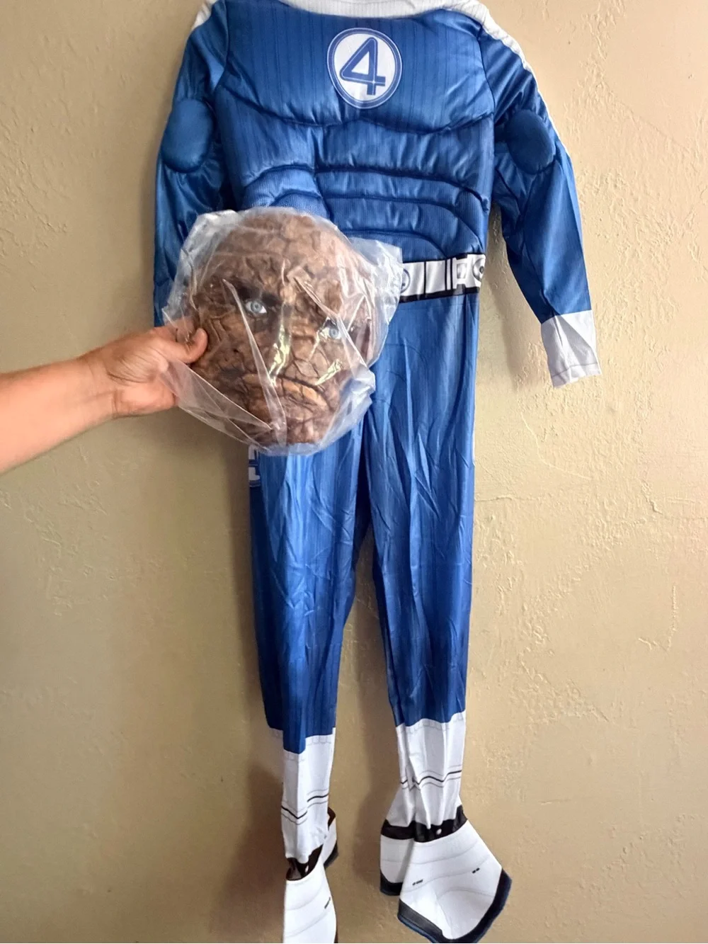 Marvel The Thing Kids Costume - Blue and White - Picture 2 of 6